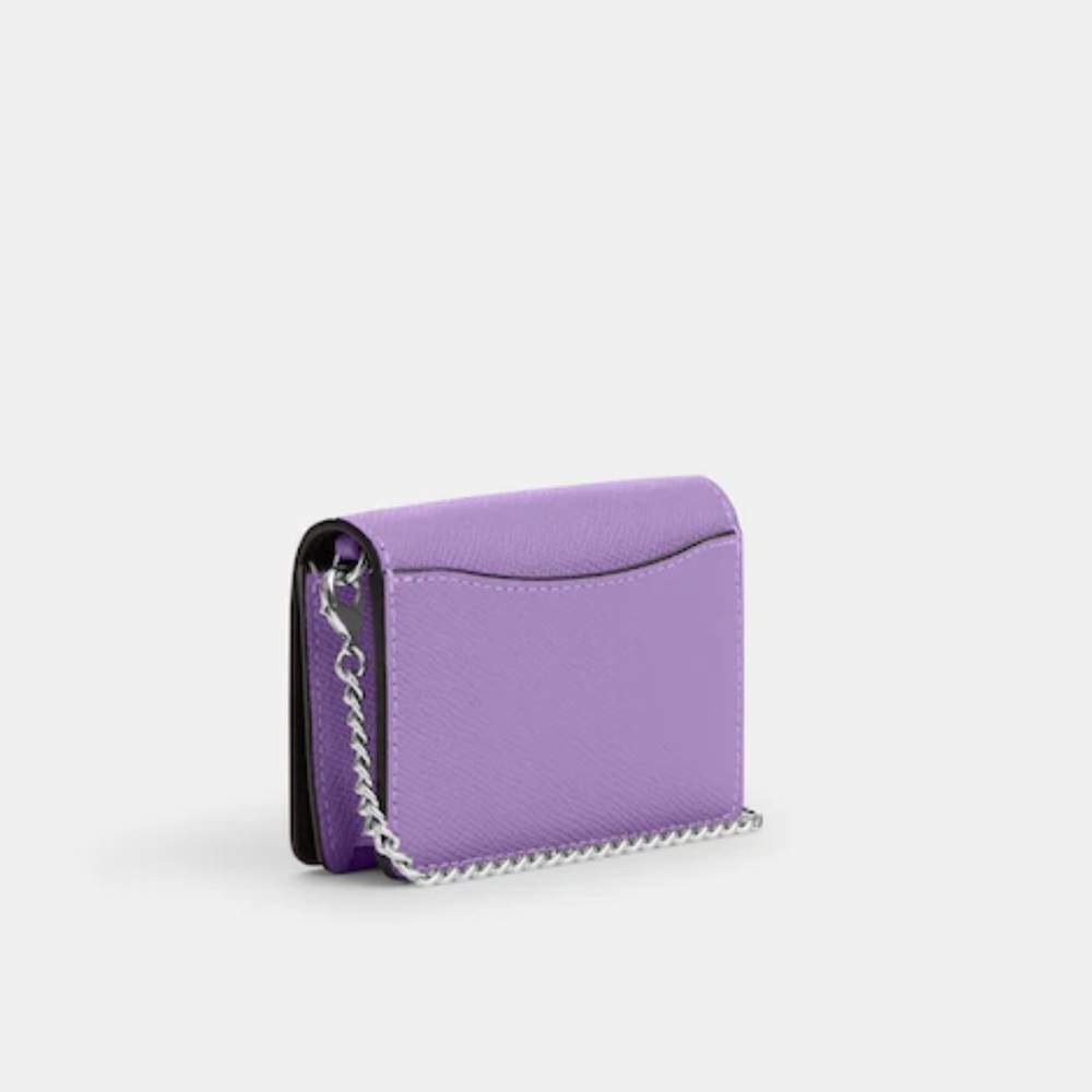 Coach Mini Wallet On A Chain With Signature Canvas Interior - Picture 6 of 8